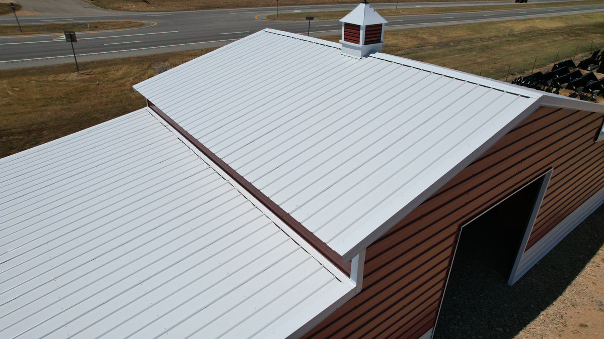 Horse Barn: 48’W x 25’L x 12’/8’ Leg Height