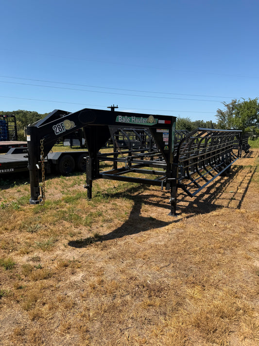 28ft Double Dump Hay Trailer (14x4)